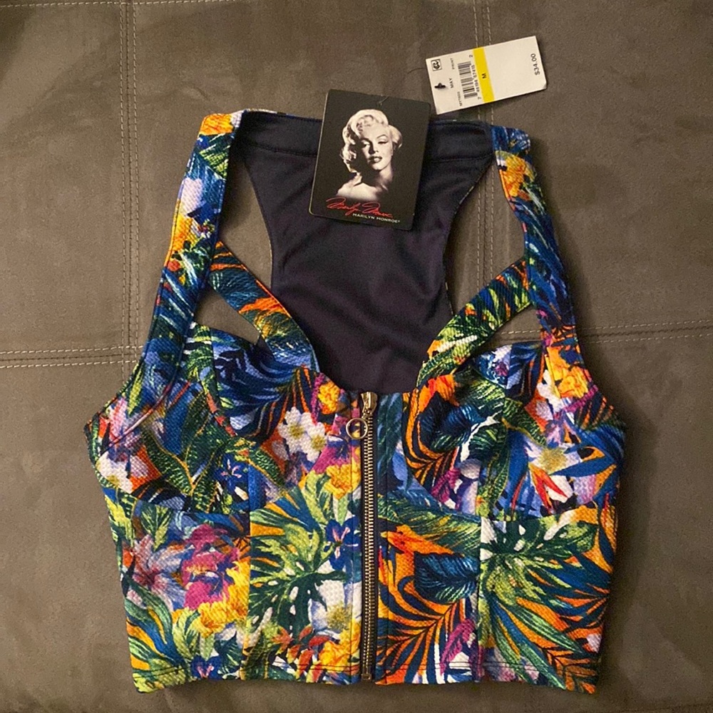Marilyn Monroe collection tropical crop top